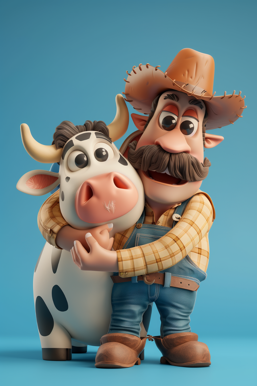 Farmer and Cow Joy - Storefique