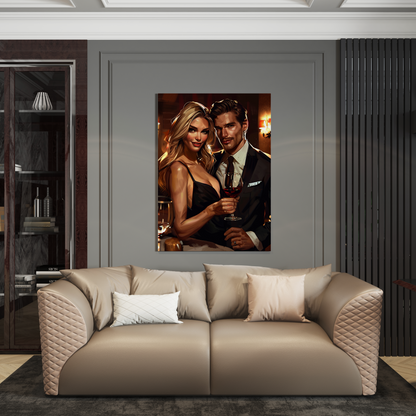 Wanddecoratie op plexiglas, Dibond, Canvas – luxe kunstwerk van de Luxury Legends collectie.