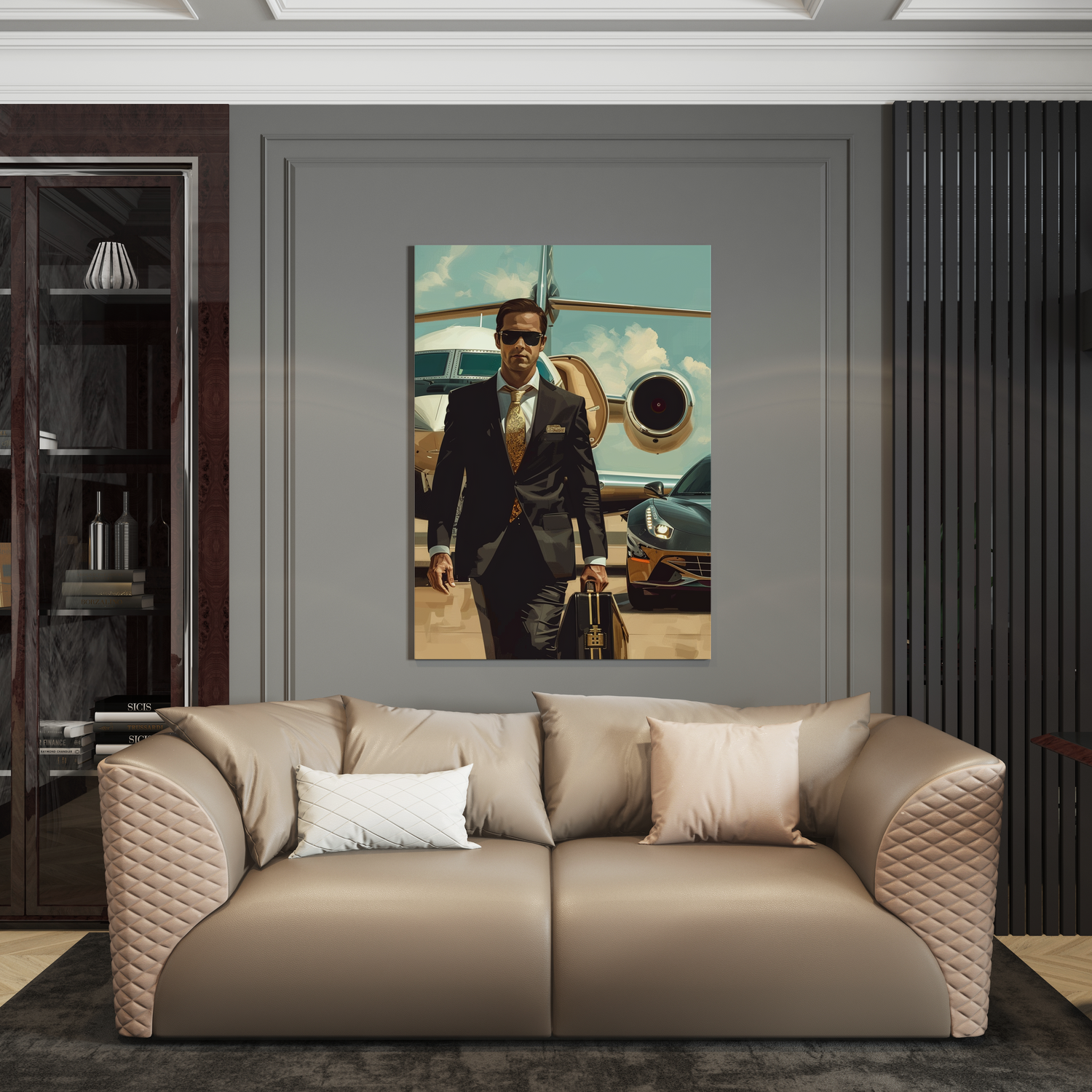 Wanddecoratie op plexiglas, Dibond, Canvas – luxe kunstwerk van de Luxury Legends collectie.