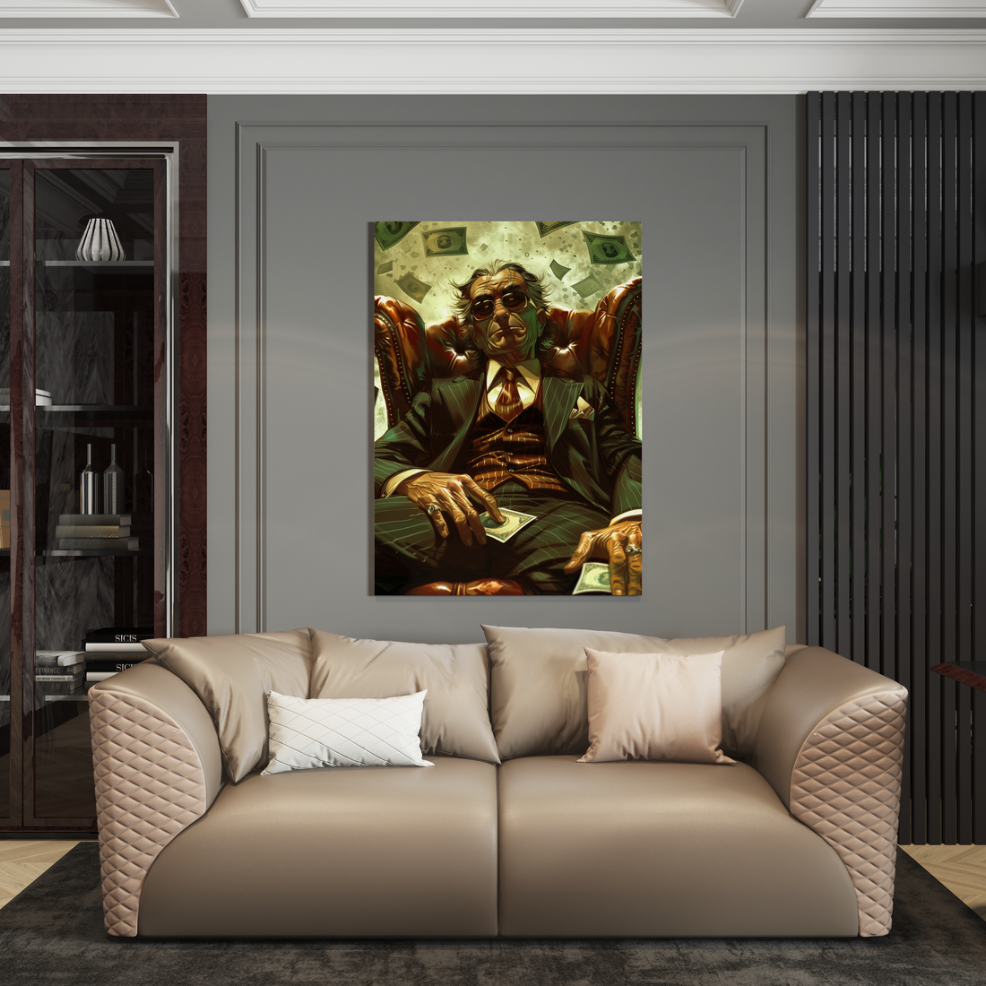 Wanddecoratie op plexiglas, Dibond, Canvas – luxe kunstwerk van de Luxury Legends collectie.