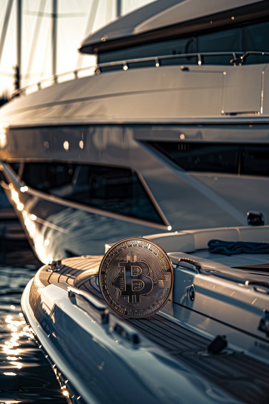 Yacht with Bitcoin - Storefique