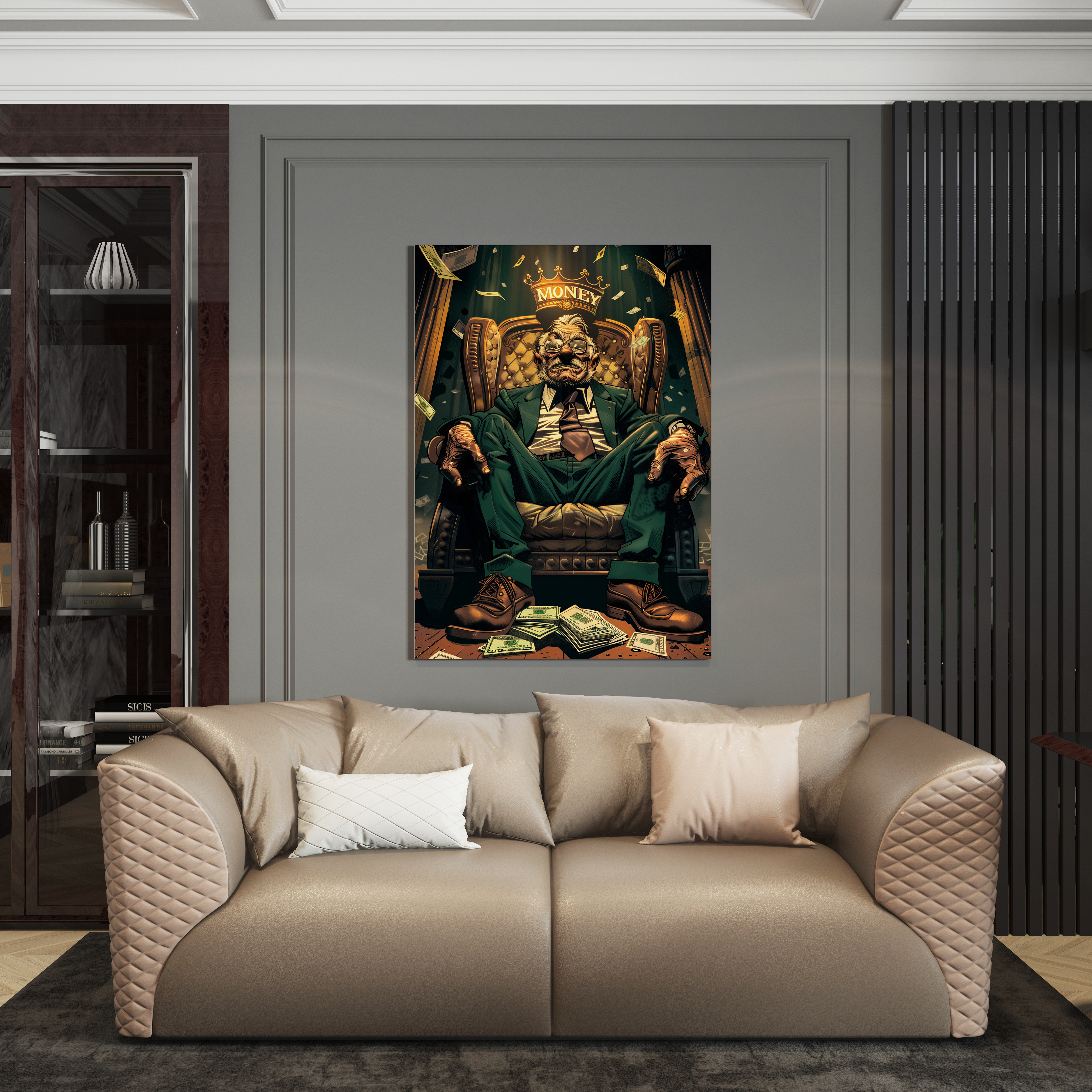 Wanddecoratie op plexiglas, Dibond, Canvas – luxe kunstwerk van de Luxury Legends collectie.