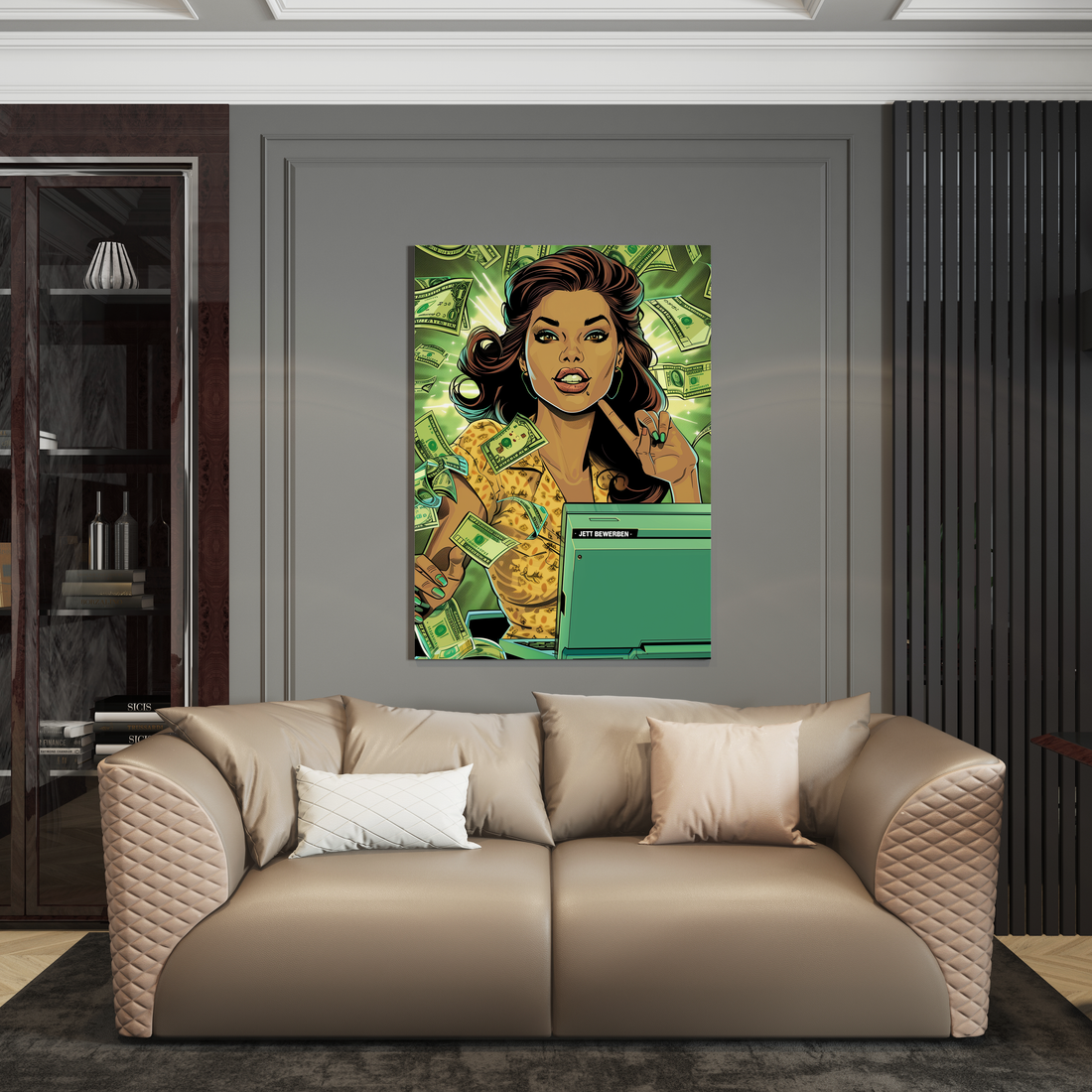 Wanddecoratie op plexiglas, Dibond, Canvas – luxe kunstwerk van de Luxury Legends collectie.