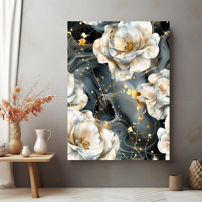 Stijlvolle wanddecoratie op plexiglas, dibond, en canvas uit de Flower collectie – luxe voor uw muur