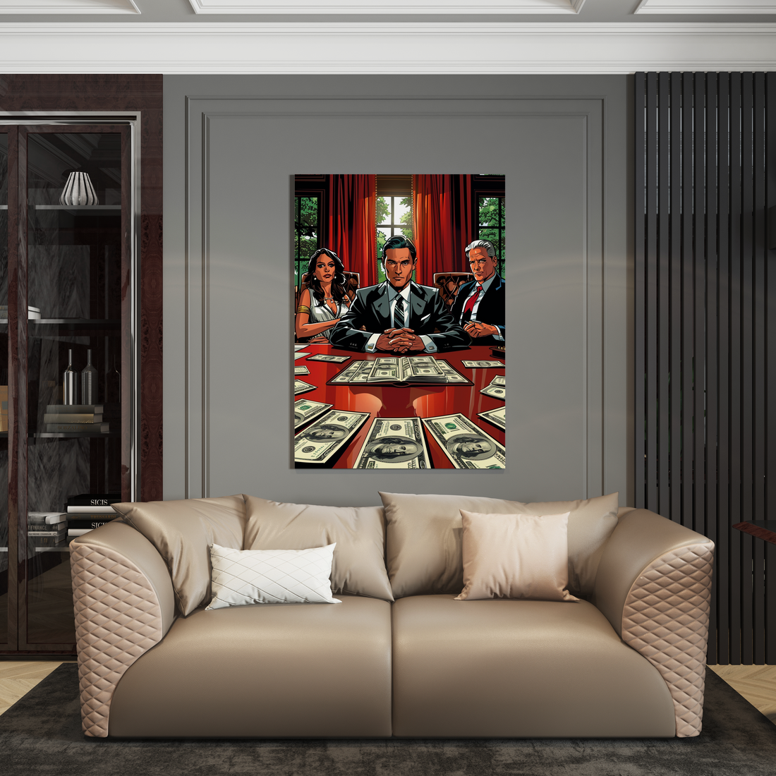 Wanddecoratie op plexiglas, Dibond, Canvas – luxe kunstwerk van de Luxury Legends collectie.