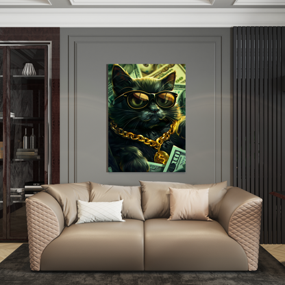 Wanddecoratie op plexiglas, Dibond, Canvas – luxe kunstwerk van de Luxury Legends collectie.