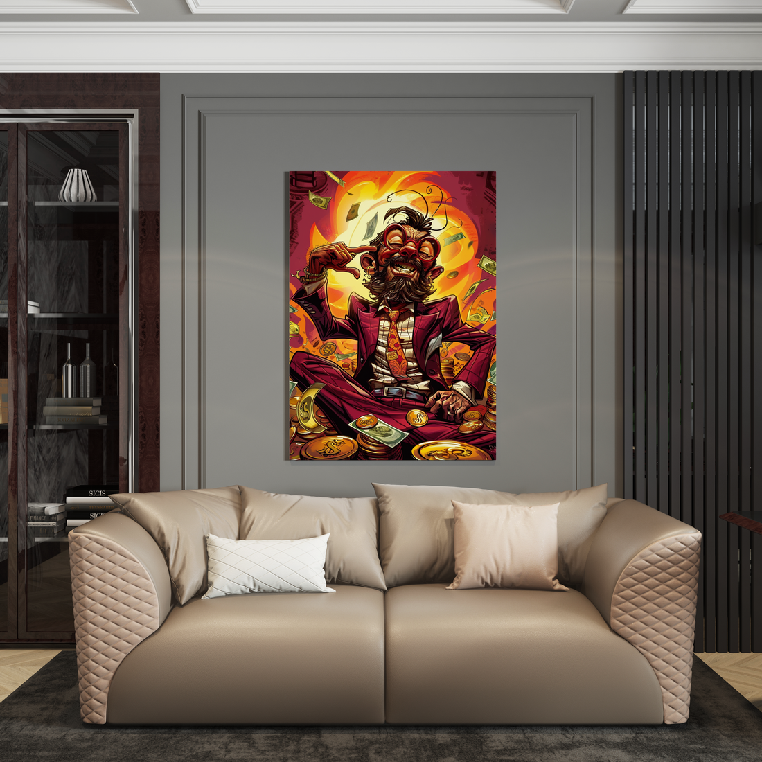 Wanddecoratie op plexiglas, Dibond, Canvas – luxe kunstwerk van de Luxury Legends collectie.