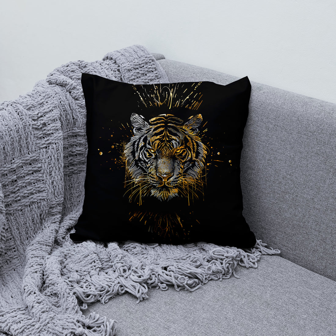 Golden Tiger Portrait - Storefique