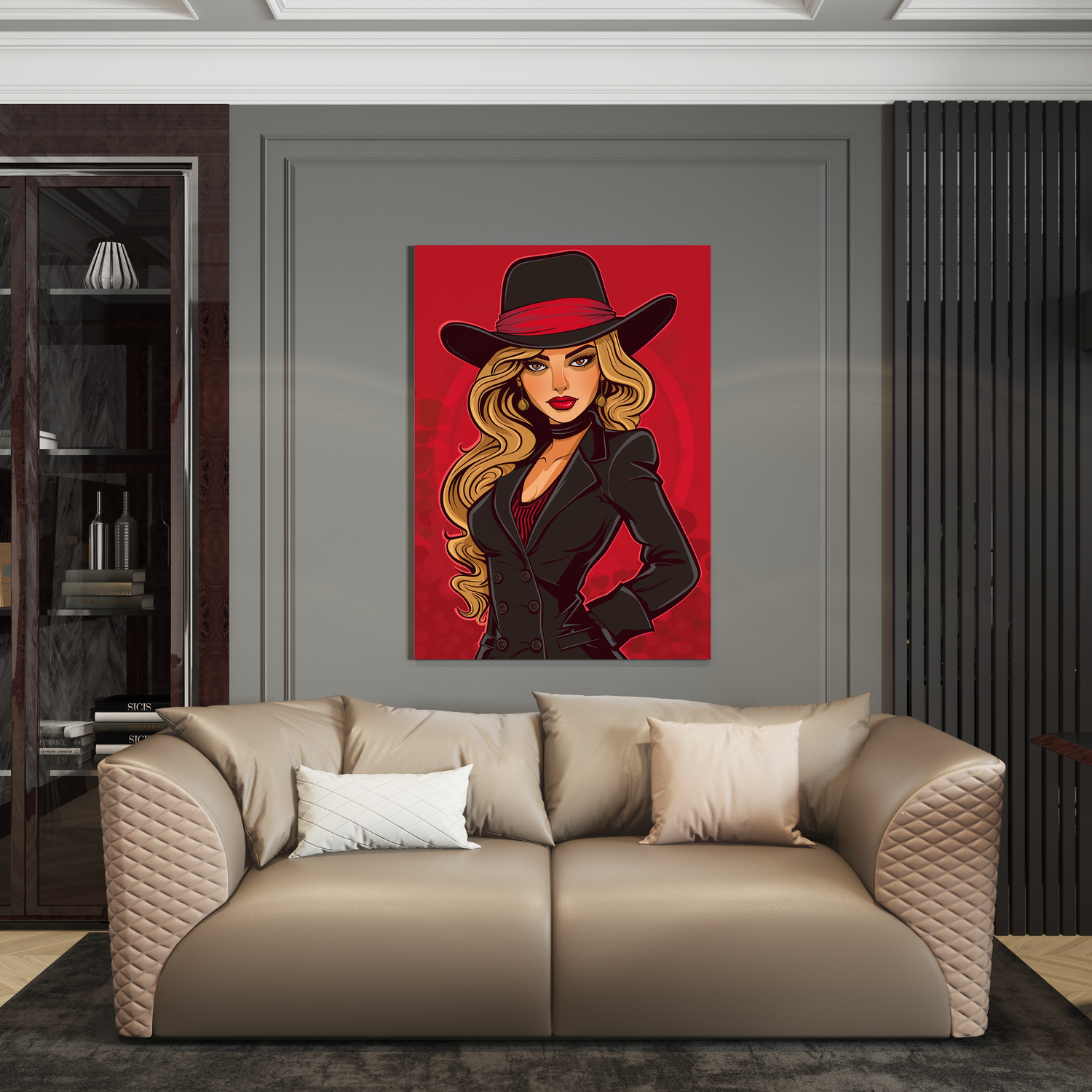 Wanddecoratie op plexiglas, Dibond, Canvas – luxe kunstwerk van de Luxury Legends collectie.