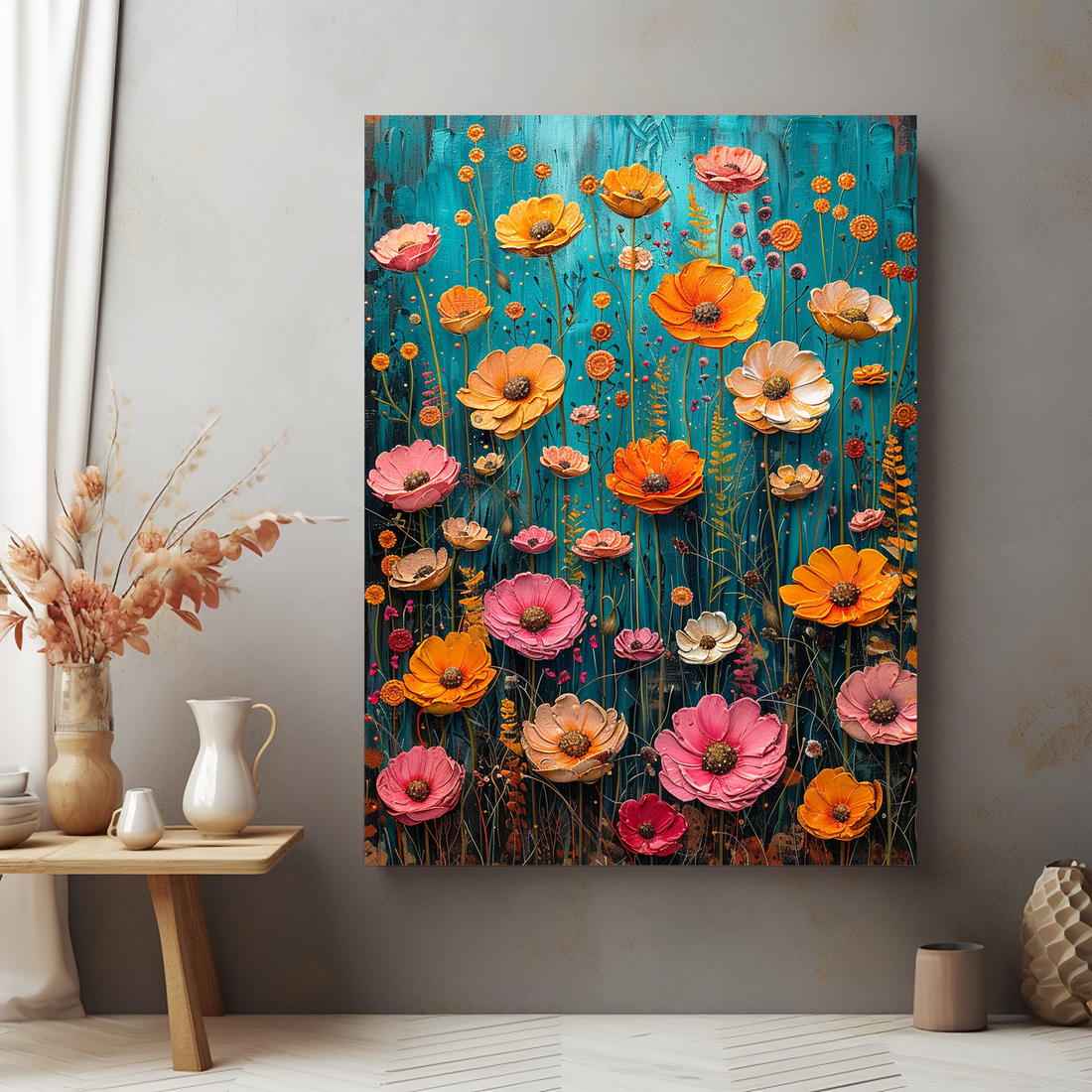 Stijlvolle wanddecoratie op plexiglas, dibond, en canvas uit de Flower collectie – luxe voor uw muur