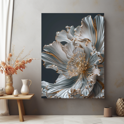 Stijlvolle wanddecoratie op plexiglas, dibond, en canvas uit de Flower collectie – luxe voor uw muur