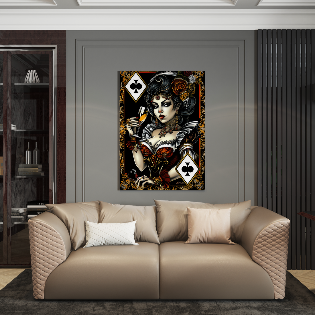 Wanddecoratie op plexiglas, Dibond, Canvas – luxe kunstwerk van de Luxury Legends collectie.