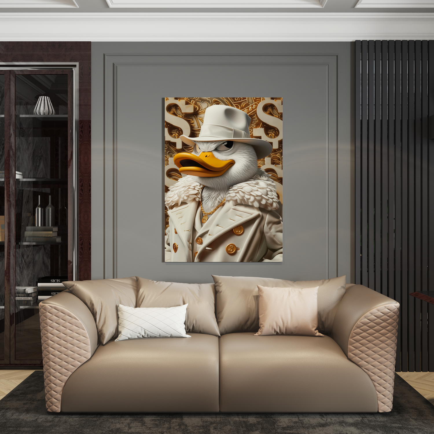 Wanddecoratie op plexiglas, Dibond, Canvas – luxe kunstwerk van de Luxury Legends collectie.