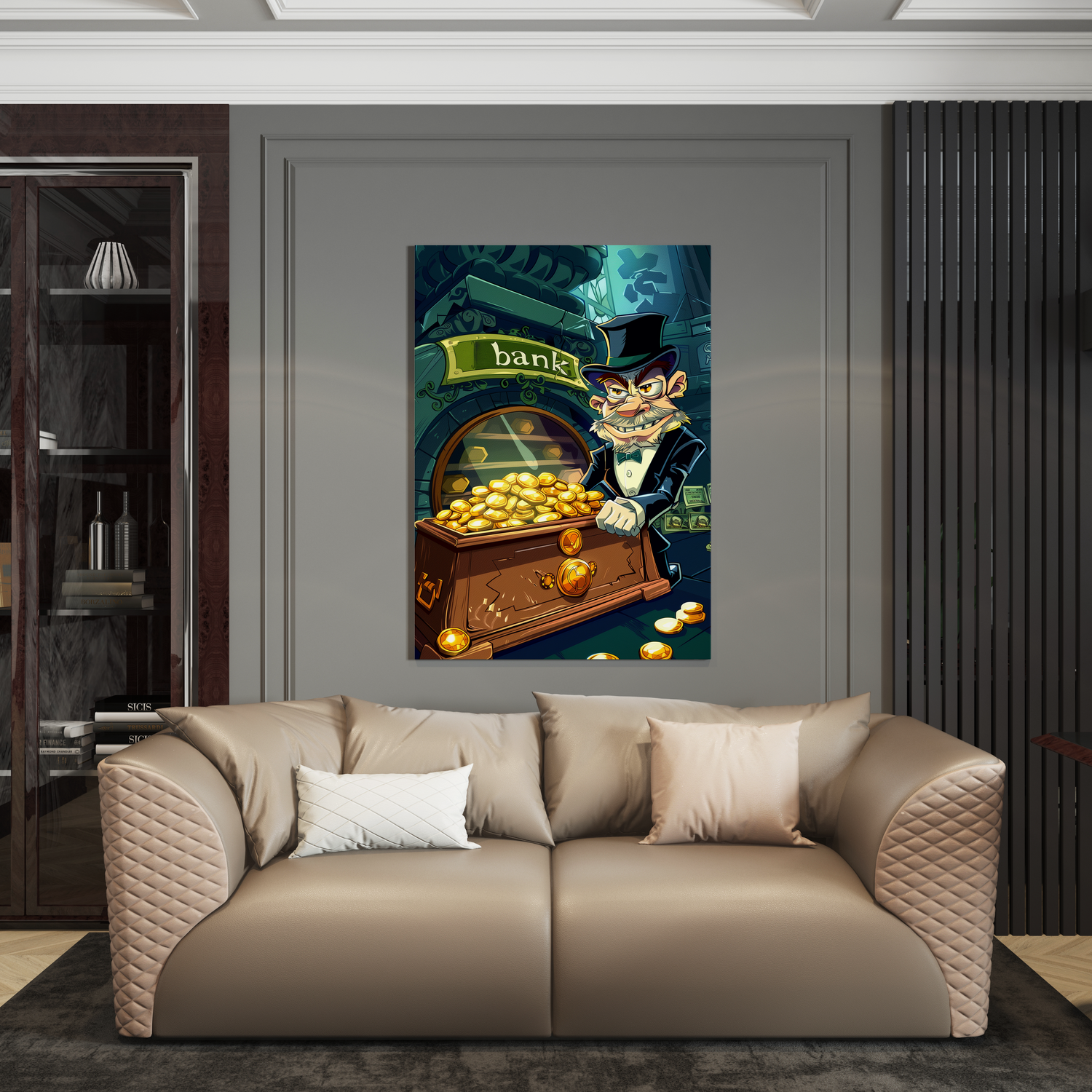 Wanddecoratie op plexiglas, Dibond, Canvas – luxe kunstwerk van de Luxury Legends collectie.